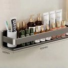 Gray 40cm_Bathroom Shelf Without Drilling Makeup Organizer Shampoo Storage Shelf Storage Rack For Ki