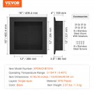 16x16in 1Layer_VEVOR Shower Niche Ready for Tile Shelf Organizer  Corners Niche Recessed Sealed Prot