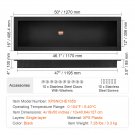 16x50in 1Layer_VEVOR Shower Niche Ready for Tile Shelf Organizer  Corners Niche Recessed Sealed Prot