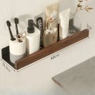 40CM_Bathroom Shelf No Punch Storage Rack Solid Wood Bathroom Shelves Punch-Free Wooden Shelf Wall-M