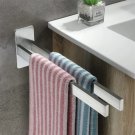 C_Towel Holder Rack 304 Stainless Steel Towel Organizer Wall Mounted Bathroom Storage Shelves