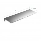 black_Gunmetal Grey Brushed Zinc Alloy Bathroom Shelf in A Row Shelves Bathroom Hardware Accessories