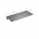 Burgundy_Gunmetal Grey Brushed Zinc Alloy Bathroom Shelf in A Row Shelves Bathroom Hardware Accessor