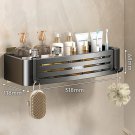 Black A-1 PC_1-3PCS No-Drill Bathroom Shelf Bathroom Corner Shelf Wall Mounted Shower Rack Bathroom 