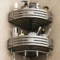 Black A-3 PCS_1-3PCS No-Drill Bathroom Shelf Bathroom Corner Shelf Wall Mounted Shower Rack Bathroom