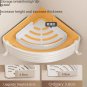 Two Layer With Rod_Bathroom Storage Shelf Shelves Rack Wall Mounted Bathroom Wall Corner Holder Kitc