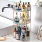 2 Corner Crystal_Bathroom Storage Shelves Kitchen Organizer Rack 360° Rotating Home Desktop Skincar