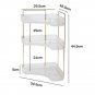 3 Corner Crystal_Bathroom Storage Shelves Kitchen Organizer Rack 360° Rotating Home Desktop Skincar
