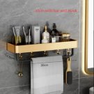 30cm hook bar_Bathroom Shelf Wall Mounted Bathroom Storage Organizer Holder Corner Shelf Brushed Gol
