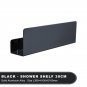 Black 30cm_White Shower Shelf With Hook Aluminium Bathroom Items Toilet Wc Corner Bath Caddy Shampo
