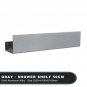 Gray 50cm_White Shower Shelf With Hook Aluminium Bathroom Items Toilet Wc Corner Bath Caddy Shampoo