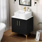 Black-24 Inch_24",30" Bathroom Vanity with Counter Top Sink Combo, Modern Bathroom Storage Vanity Ca