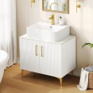 White-30 Inch_24",30" Bathroom Vanity with Counter Top Sink Combo, Modern Bathroom Storage Vanity Ca