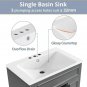 Blue-3 Sets_36 "vanity with Integrated Resin Sink and Mirror Cabinet Storage Rack, Independent Singl