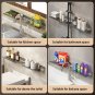 White 50CM B_Bathroom U-Shaped Rack Wall Mount Floating Shelf Over Sink Organizer Wash Basin Groove