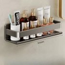 Grey-30cm_Bathroom Stainless steel storage rack no punching kitchen wall shelf toilet organizer and 