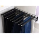 Right_Pull Out Trouser Hanger Pants Rack Closet Wardrobe Left-mounted Stainless Steel