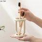 white_Ceramic Toothbrush Holder Bathroom Shelving Toothpaste Holder Storage Racks Bathroom Products