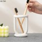 white_Ceramic Toothbrush Holder Bathroom Shelving Toothpaste Holder Storage Racks Bathroom Products