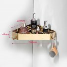 1 piece_Gold bathroom tripod 304 stainless steel bathroom wall hanging corner storage rack toilet co