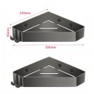 Light Grey_Gold bathroom tripod 304 stainless steel bathroom wall hanging corner storage rack toilet