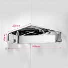 Red_Gold bathroom tripod 304 stainless steel bathroom wall hanging corner storage rack toilet corner