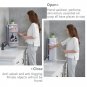 White monolayer_2Layer Bathroom Corner Storage 360 Rotating Wall-Mounted Shelf Shampoo Cosmetics Kit