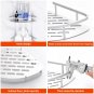 Three Floor Black_Bathroom Shelves No-drill Corner Shelf Shower Storage Rack Holder Toilet Organizer