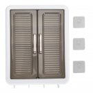Other_Bathroom Cabinet Wall Mounted PP Cosmetics Wall Storage Cabinet Space Saving Large Capacity Mu
