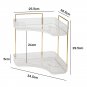 2 Layers Crystal_Bathroom Corner Storage Shelf Kitchen Home Organizer Rack Acrylic Makeup Lipstick S