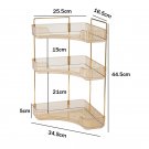 3 Layers Golden_Bathroom Corner Storage Shelf Kitchen Home Organizer Rack Acrylic Makeup Lipstick Sk