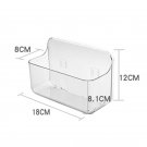 B Small_Transparent Bathroom Shelf Simple Cosmetic Organizer Shower Shampoo Holder Wall Mounted Floa
