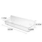 C_Transparent Bathroom Shelf Simple Cosmetic Organizer Shower Shampoo Holder Wall Mounted Floating S
