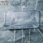 C_Transparent Bathroom Shelf Simple Cosmetic Organizer Shower Shampoo Holder Wall Mounted Floating S