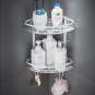 Three Floor Black_Bathroom Shelves No-drill Corner Shelf Shower Storage Rack Holder Toilet Organizer