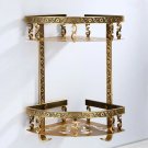A_2 layer antique nail free bathroom rack metal shower corner wall mounted storage  shelf accessorie