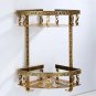 B_2 layer antique nail free bathroom rack metal shower corner wall mounted storage shelf accessorie