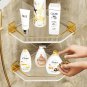 2 Layer_Acrylic Bathroom Shelf without Drilling Gold Rustproof Kitchen Toilet Shower Room Skincare S