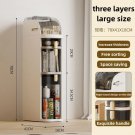 Three layers_Bathroom Storage Cabinet Installation-Free Toilet Drawer Closestool Crevice Rack Ultra 