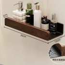 30CM_Walnut bathroom toilet shelf no punch toilet sink restroom wall storage towel racks