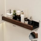 50CM_Walnut bathroom toilet shelf no punch toilet sink restroom wall storage towel racks