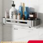 plum_Bathroom Shelf No Drill Corner Space Aluminum Storage Rack Wall Mounted Triangle Basket Shower