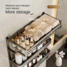 Gun gray three 37cM_Bathroom Shelf Organizer Shower Storage Rack Black Corner Shelves Wall Mounted A