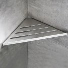 A-Brushed_Shower Corner Caddy Bathroom Shower Corner Shelf, Heavy Duty Storage Shelves Triangle Bask
