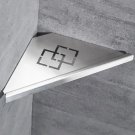 B-Brushed_Shower Corner Caddy Bathroom Shower Corner Shelf, Heavy Duty Storage Shelves Triangle Bask