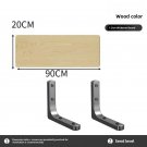 Gold_Floating Shelves, Rustic Wood Wall Shelves for Bathroom, Kitchen, Bedroom or Living Room Bathro