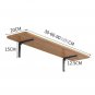 Khaki_Floating Shelves, Rustic Wood Wall Shelves for Bathroom, Kitchen, Bedroom or Living Room Bathr