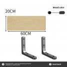 Yellow_Floating Shelves, Rustic Wood Wall Shelves for Bathroom, Kitchen, Bedroom or Living Room Bath