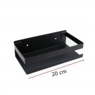 black 20cm_Bathroom Accessories 20-50cm Modern Matt Black gold Bathroom Corner Shelves Kitchen Wall 