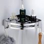 Single Tier 304_Bathroom shelves hardware Rack 304 Stainless steel Wall Mounted Corner triangle show